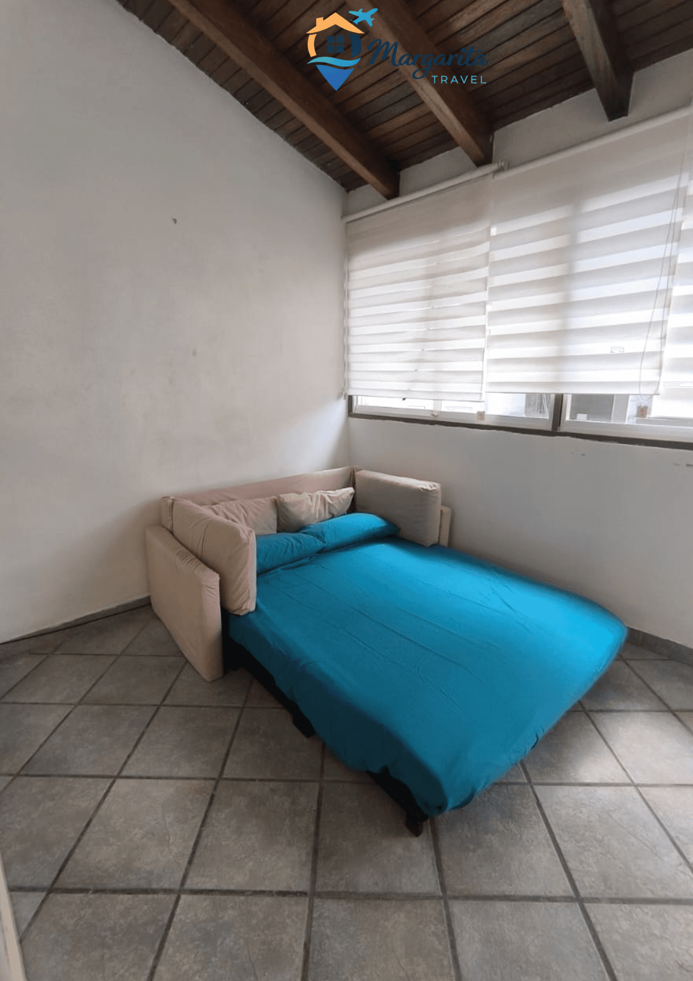 Espace de repos avec canapé-lit double